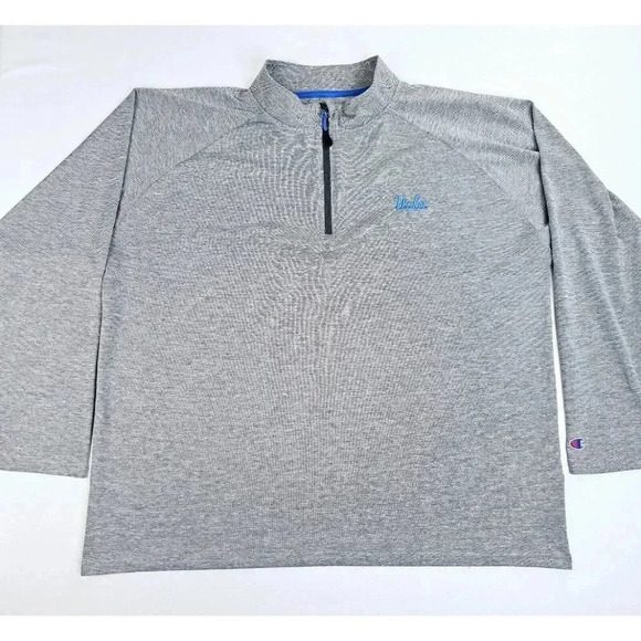 Champion Other - Champion Size 2XL Mens UCLA Bruins Gray Long Sleeve Embroidered Logo 1/4 Zip Top